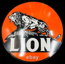Porcelian Lion Enamel Sign Size 30x30 Inches Double Sided