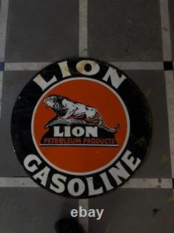 Porcelian Lion Enamel Sign Size 30x30 Inches Double Sided