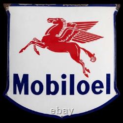 Porcelian Mobiloil Enamel Sign Size 36x36 Inches Double Sided