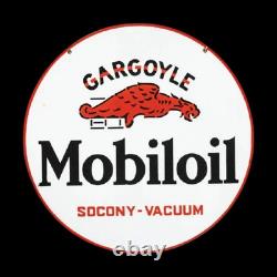 Porcelian Mobiloill Enamel Sign Size 30x30 Inches Double Sided
