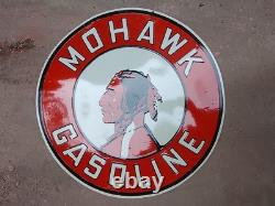 Porcelian Mohawk Enamel Sign Size 30x30 Inches Double Sided