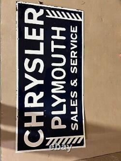 Porcelian Omega Enamel Sign Size 36 Inches Double Sided