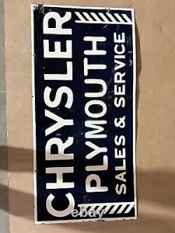 Porcelian Omega Enamel Sign Size 36 Inches Double Sided