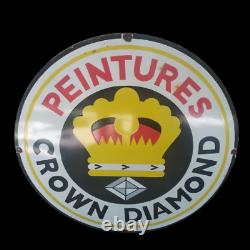 Porcelian Peintures Enamel Sign Size 30x30 Inches Double Sided