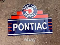 Porcelian Pontiac Enamel Sign Size 36x24 Inches Double Sided