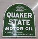 Porcelian Quaker Enamel Sign Size 22x24 Inches Double Sided