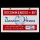 Porcelian Recommended Enamel Sign Size 28x20 Inches Double Sided