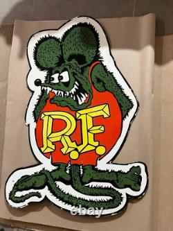 Porcelian Rf Enamel Sign Size 36 Inches Double Sided