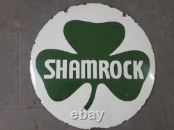 Porcelian Shamrock Enamel Sign Size 30x30 Inches Double Sided