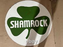 Porcelian Shamrock Enamel Sign Size 36 Inches Double Sided