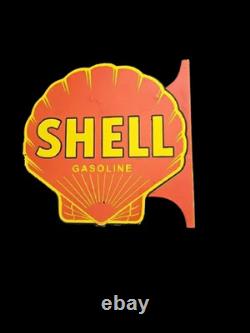 Porcelian Shell Enamel Sign Size 18x18 Inches Double Sided With Flange