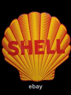Porcelian Shell Enamel Sign Size 30x30 Inches Double Sided