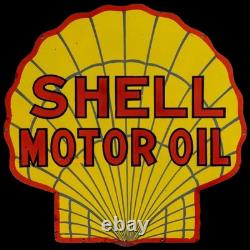 Porcelian Shell Enamel Sign Size 30x30 Inches Double Sided