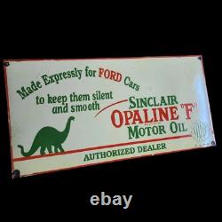 Porcelian Sinclair Enamel Sign Size 42x20 Inches Double Sided