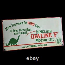 Porcelian Sinclair Enamel Sign Size 42x20 Inches Double Sided