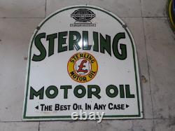 Porcelian Sterling Enamel Sign Size 22x24 Inches Double Sided
