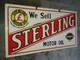 Porcelian Sterling Enamel Sign Size 36x18 Inches Double Sided