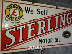 Porcelian Sterling Enamel Sign Size 36x18 Inches Double Sided