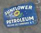 Porcelian Sunflower Enamel Sign Size 28x18 Inches Double Sided
