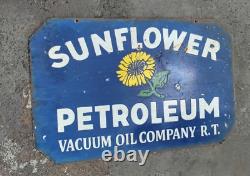 Porcelian Sunflower Enamel Sign Size 28x18 Inches Double Sided