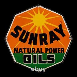 Porcelian Sunray Enamel Sign Size 36x36 Inches Double Sided