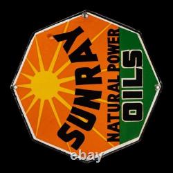 Porcelian Sunray Enamel Sign Size 36x36 Inches Double Sided