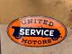 Porcelian United Motors Enamel Sign Size 42x22 Inches Double Sided