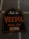 Porcelian Veedol Enamel Sign Size 24x22 Inches Double Sided