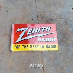 Porcelian Zenith Enamel Sign Size 12x18 Inches Double Sided