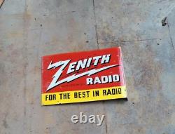 Porcelian Zenith Enamel Sign Size 12x18 Inches Double Sided