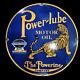 Power-lube Porcelain Enamel Sign 30x30 Inches Double Sided