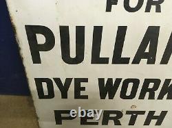 Pullars' Dye Works Enamel Sign Double Sided Original