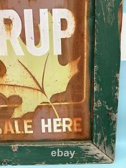 Pure Maple Syrup Sign Double Sided Metal 30 by 42