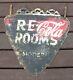 Rare 1937 Original Coca Cola Double Sided Triangle Hanging Sign