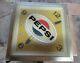 Rare 1960s Double Sided Pepsi Cola Say Pepsi Hanging Wall Clock Sign Zz