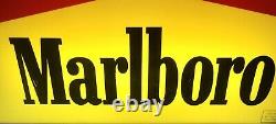 RARE CHARMING 1995 MARLBORO ELECTRIC FLUORESCENT LIGHT SIGN DOUBLE SIDED 28x12