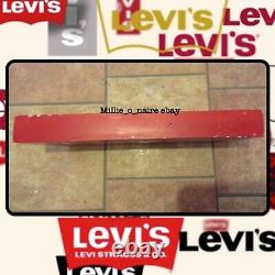 RARE Double Sided Genuine Vintage Levis Jean Shop Display Logo Advertising Sign