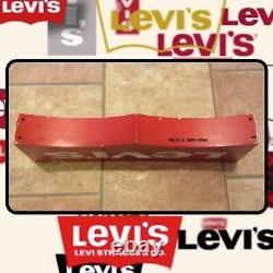 RARE Double Sided Genuine Vintage Levis Jean Shop Display Logo Advertising Sign