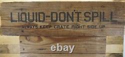 RARE Exide Battery Wooden Crate-1920's HTF-Double Sided Advertising-Dont Miss it