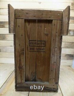 RARE Exide Battery Wooden Crate-1920's HTF-Double Sided Advertising-Dont Miss it
