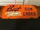 Rare Vintage Boyt Gun Cases Display Double Sided Metal Sign