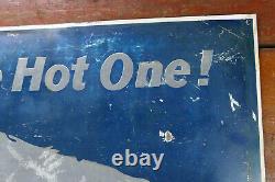 RARE Vintage Original CONOCO Hottest Brand Going Double Sided Advertising Sign