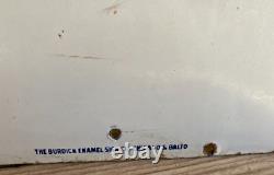 RARE Vintage Original Use Champlin Oil Porcelain Double Sided Sign, 47.5X47.5