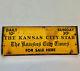 Rare Vintage The Kansas City Star Newspaper Sign & Keep Out Sign Double-sided