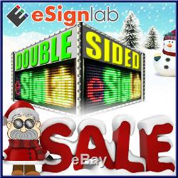 RGY 19x69 Double-Sided Double Case Outdoor Programmable Scrolling LED Sign25mm