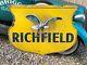 Rare Large Original Vintage Richfield Gas Station Sign Gas Oil Double Sided Old