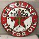Rare 1932 Vintage Texaco Porcelain 42 Double Sided Sign Gas Oil Advertising