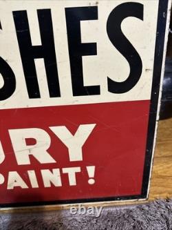 Rare Double Sided Masury Paint Advertising Sign