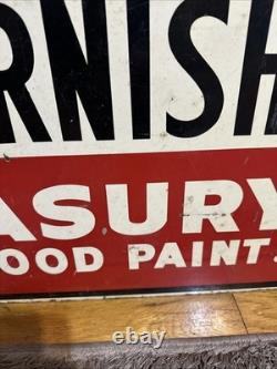 Rare Double Sided Masury Paint Advertising Sign