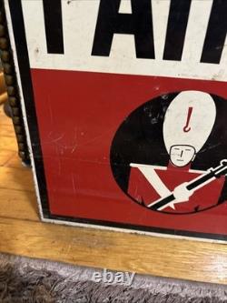 Rare Double Sided Masury Paint Advertising Sign